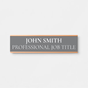 Modern Professional Office Door Sign Name Plate