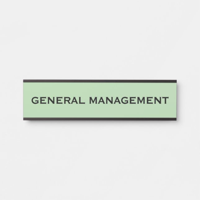 Modern Professional Office Door Sign Name Plate (Front)