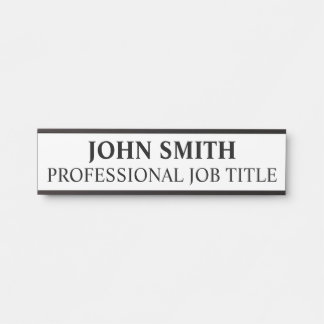 Modern Professional Office Door Sign Name Plate