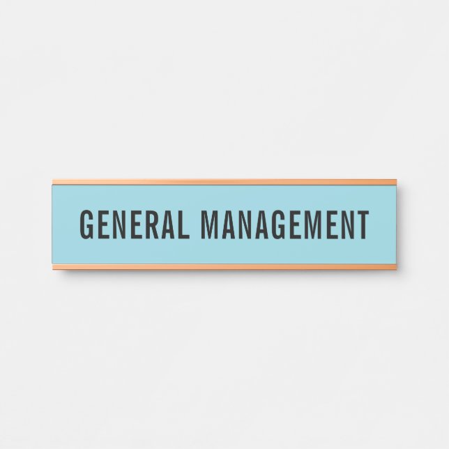 Modern Professional Office Door Sign Name Plate (Front)