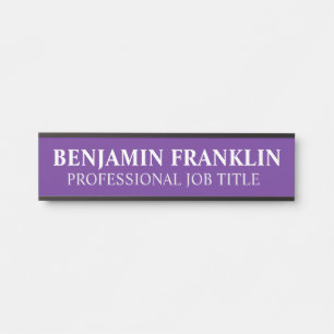 Modern Professional Office Door Sign Name Plate