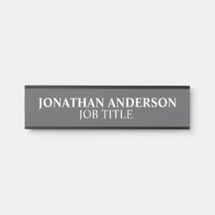 Modern Professional Office Door Sign Name Plate