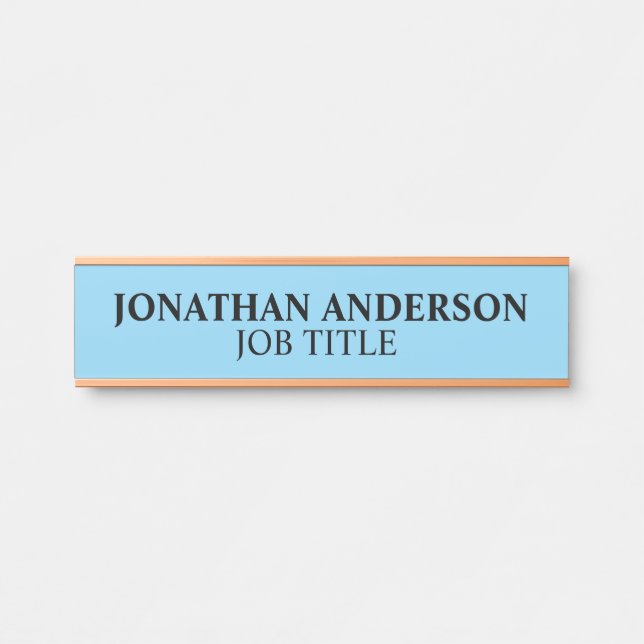 Modern Professional Office Door Sign Name Plate (Front)