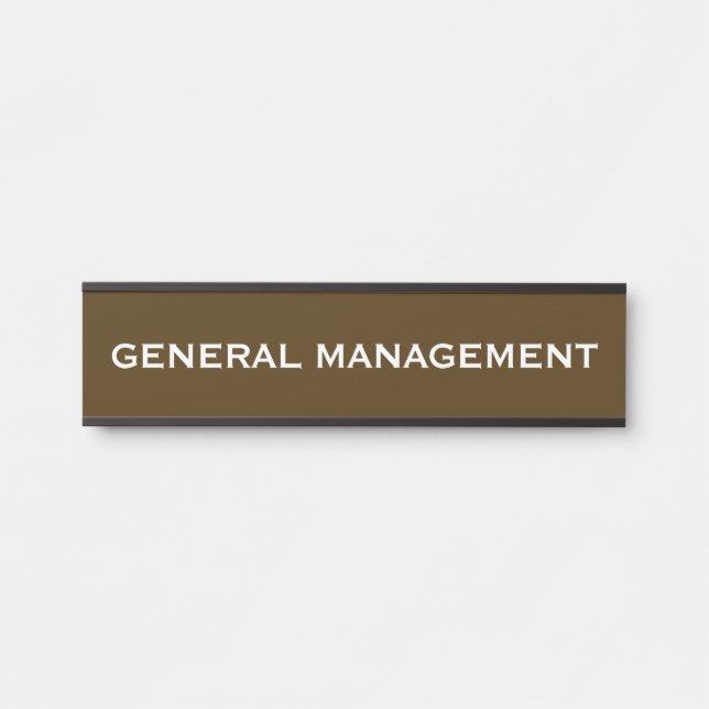 Modern Professional Office Door Sign Name Plate (Front)