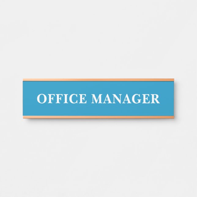 Modern Professional Office Door Sign Name Plate (Front)