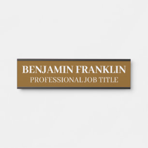 Modern Professional Office Door Sign Name Plate