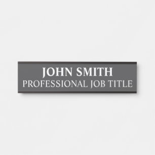 Modern Professional Office Door Sign Name Plate