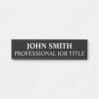 Modern Professional Office Door Sign Name Plate