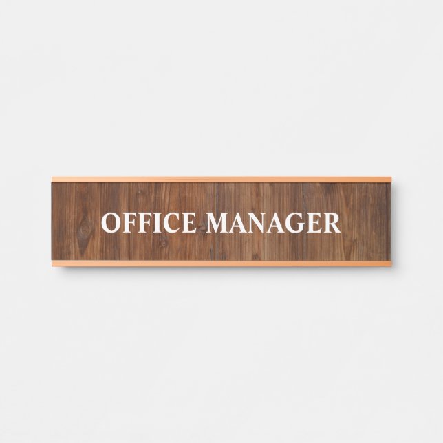 Modern Professional Office Door Sign Name Plate (Front)