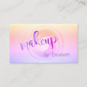 Modern Professional  Ombre ,Makeup Artist Business Card