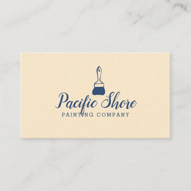 Modern Professional Painting Company Business Card (Front)