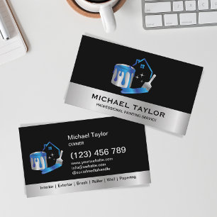 Modern Professional Painting Service Decoration Business Card