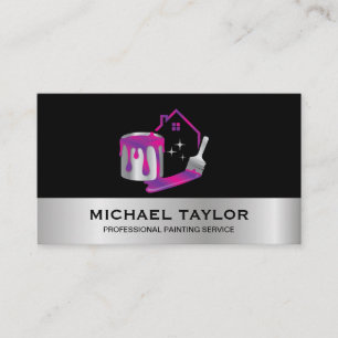Modern Professional Painting Service Decoration Business Card