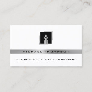 Modern professional pen logo business card