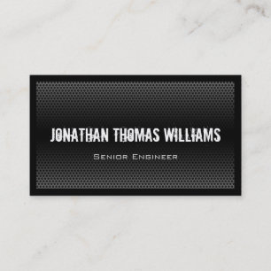 Modern Professional Perforated Metal Business Card