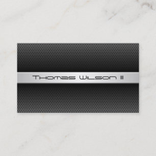 Modern Professional Perforated Metal Business Card