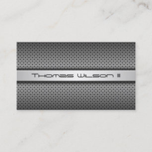 Modern Professional Perforated Metal Business Card