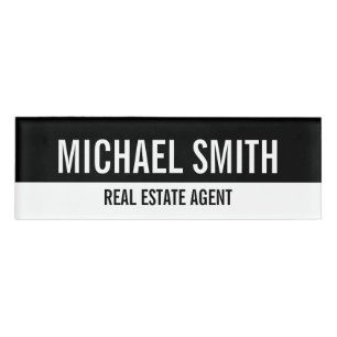 Modern Professional Personalised Name Tag