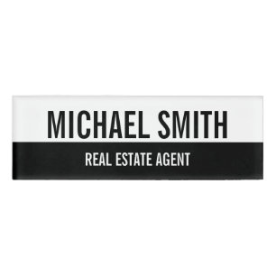 Modern Professional Personalised Name Tag