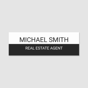 Modern Professional Personalised Name Tag