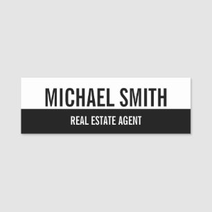 Modern Professional Personalised Name Tag