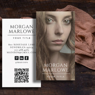 Modern Professional Photo Business Card