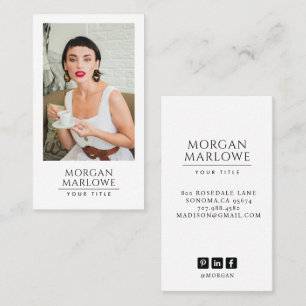 Modern Professional Photo Business Card