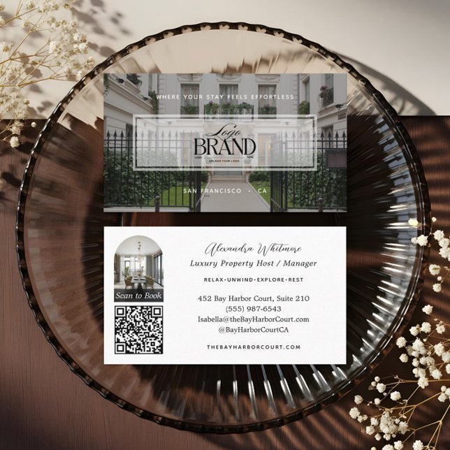 Modern Professional Photo Rental Property Logo Business Card (Modern Professional Photo Rental Property Logo Business Card)