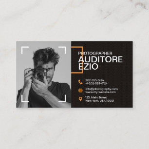 Modern Professional Photographer  Business Card
