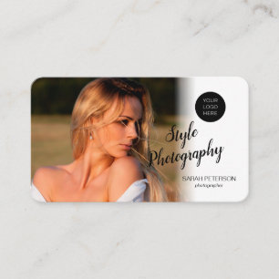 Modern professional photographer photo business card