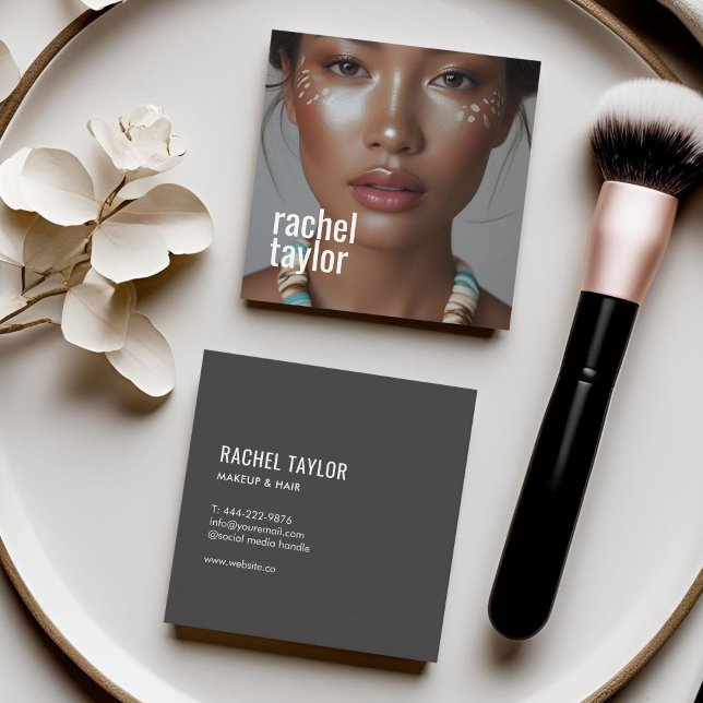 Modern Professional Photography   Square Business Card (Creator Uploaded)