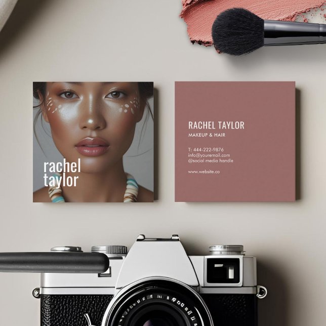Modern Professional Photography   Square Business Card (Creator Uploaded)