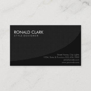 Modern Professional Plain Black Grey SimpleElegant Business Card