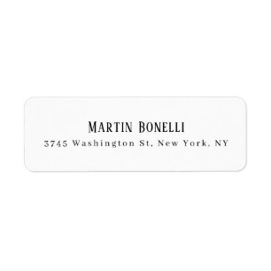 Modern Professional Plain Black & White Serif Font