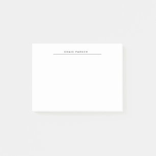 Modern Professional Plain Simple Minimalist Post-it Notes