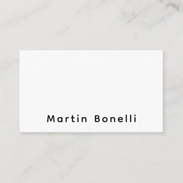 Modern Professional PlainCustom Own Name Enclosure Card (Front)