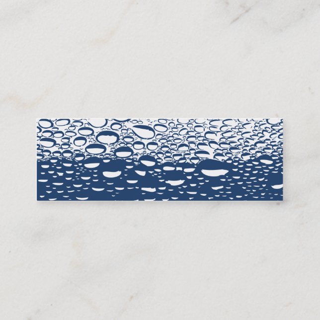 Modern Professional Plumber Mini Business Card (Back)