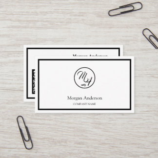 Modern Professional QR Code Business Logo  Card