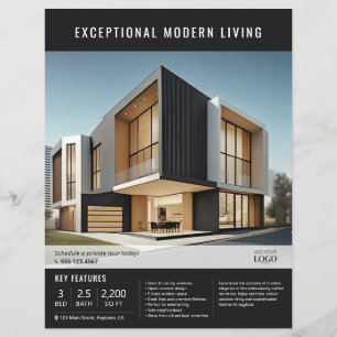 Modern Professional Real Estate Property Listing Flyer