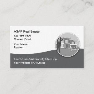 Modern Professional Realtor Business Cards