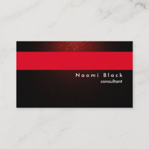 Modern Professional Red Brown Consultant Manager Business Card