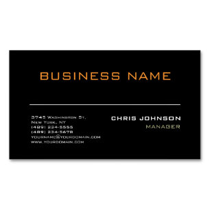 Modern Professional Rich Black Business Card