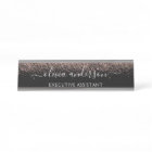 Modern Professional Rose Gold Blush Pink Glitter