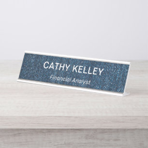 Modern Professional Simple Office Title  Desk Name Plate