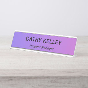 Modern Professional Simple Office Title Desk Name Plate