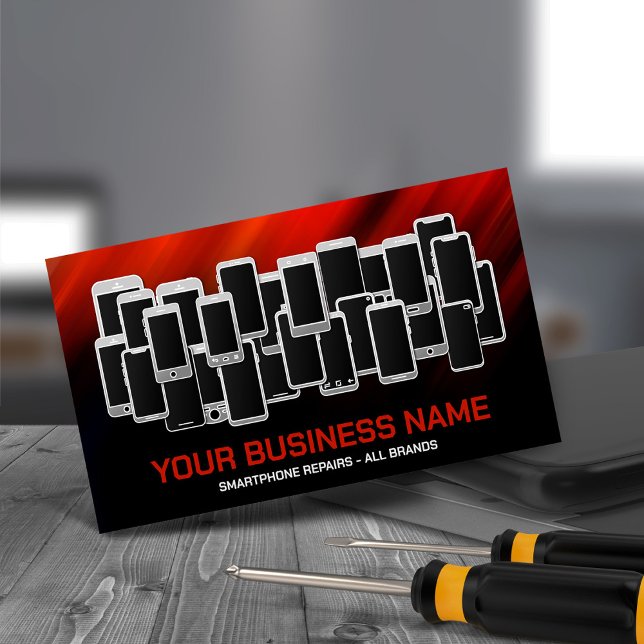Modern Professional Smartphone Repair Business Card (Creator Uploaded)