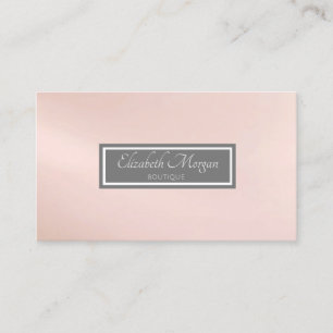 Modern Professional Stylish Grey Frame Business Card