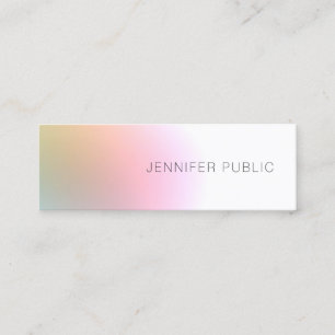 Modern Professional Template Trendy Colourful Mini Business Card