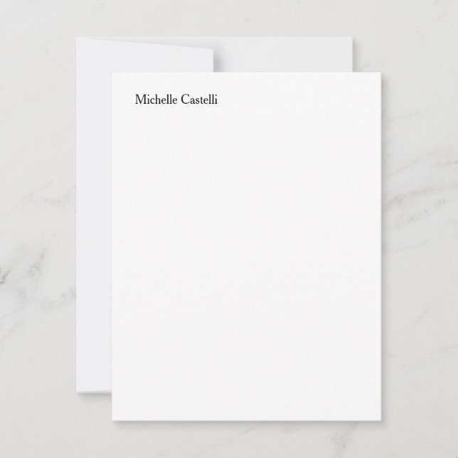 Modern Professional Unique Add Your Name Card (Front)