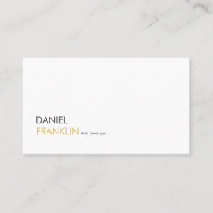 Modern Professional Web Developer Business Card